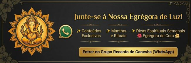 Quero participar do grupo do Whats App Recanto de Ganesha!